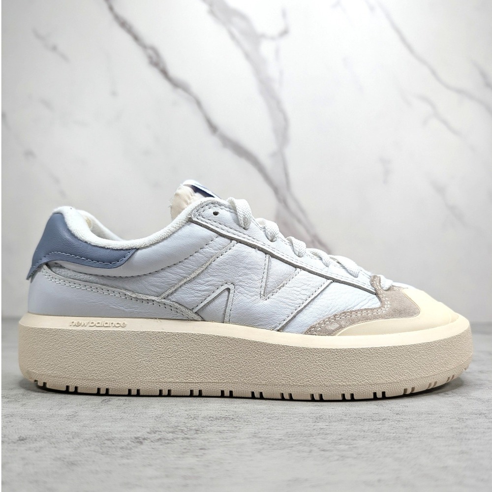 New Balance CT302OA White Blue Cream Platform Sneakers Mens 7 Womens‎ 8.5 CT302